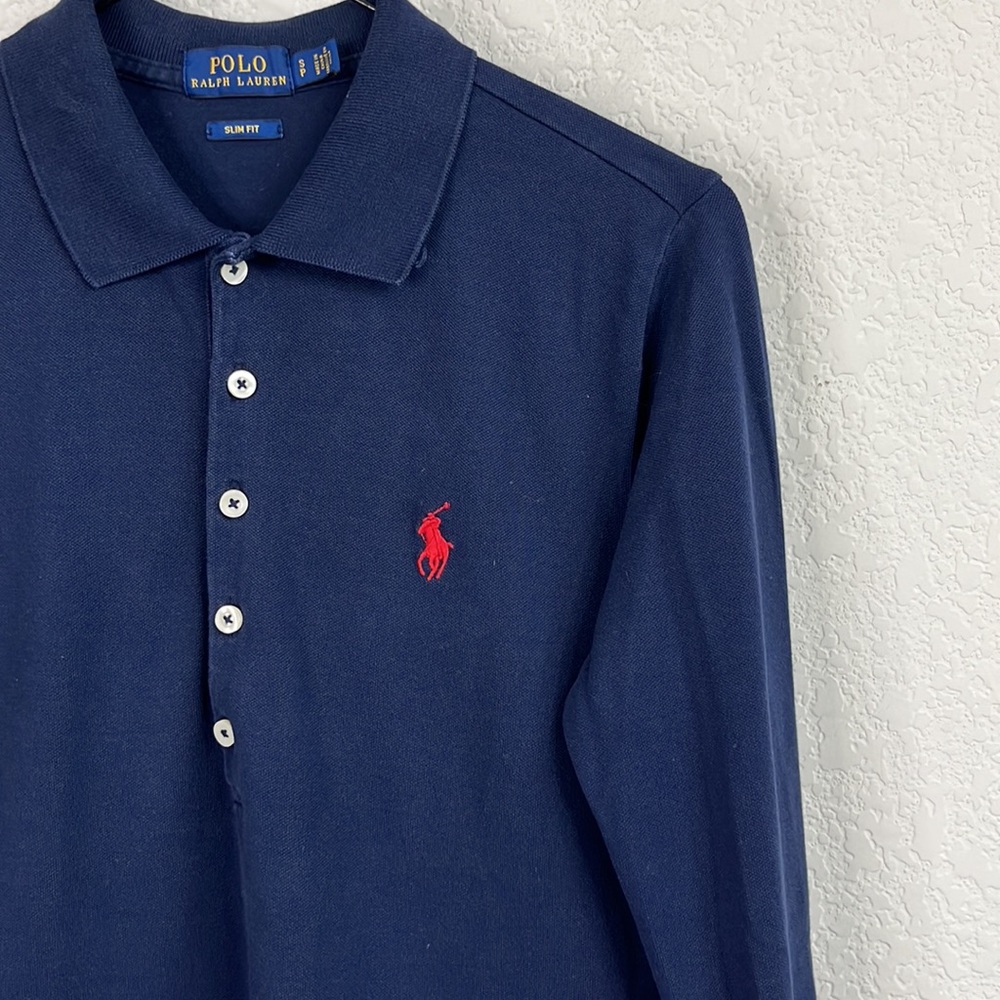 Ralph Lauren Icon Slim Fit Long Sleeve Polo Embroidered Pony Boys